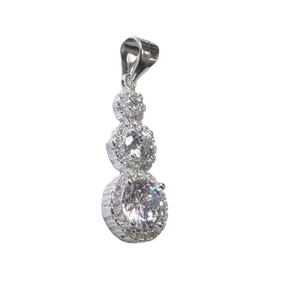 Dije 3 circulos con piedras Plata Italiana 925 - Metalli - Default Title - Perfumisimo