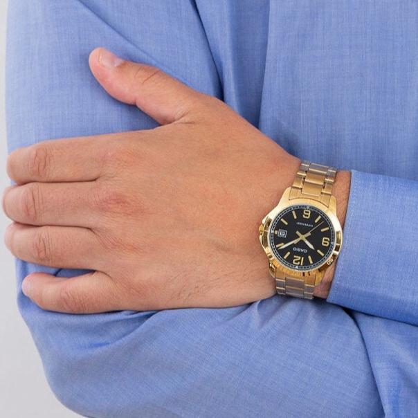 Reloj Casio MTP-V004G-1B Hombre - Análogo - Reloj Reloj Casio original | Compra en Relojchile Chile | Reloj Casio Chile | Reloj Reloj Chile - Reloj hombre chile - Reloj mujer chile - Reloj santiago - Reloj original chile - reloj elegante hombre - reloj casual mujer - reloj resistente al agua - reloj acero inoxidable - reloj deportivo hombre - tienda de relojes online chile
