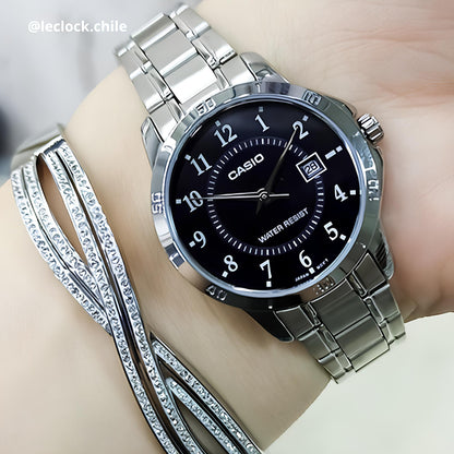 Reloj Casio LTP-V004D-1B Mujer - Análogo - Reloj Reloj Casio original | Compra en Relojchile Chile | Reloj Casio Chile | Reloj Reloj Chile - Reloj hombre chile - Reloj mujer chile - Reloj santiago - Reloj original chile - reloj elegante hombre - reloj casual mujer - reloj resistente al agua - reloj acero inoxidable - reloj deportivo hombre - tienda de relojes online chile