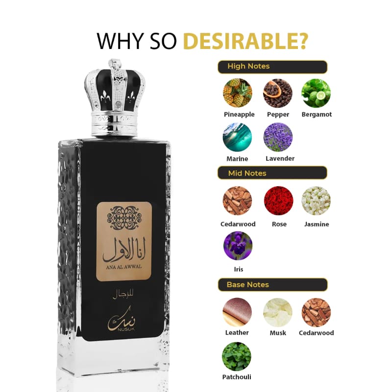 Nusuk Ana Al Awwal Men edp 100ml Hombre - Nusuk - Default Title - Perfumisimo