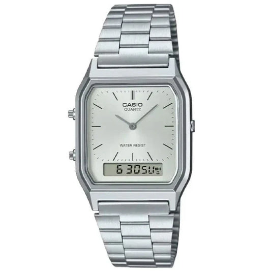 Reloj Casio AQ-230A-7A Unisex - Análogo Digital - Reloj Reloj Casio original | Compra en Relojchile Chile | Reloj Casio Chile | Reloj Reloj Chile - Reloj hombre chile - Reloj mujer chile - Reloj santiago - Reloj original chile - reloj elegante hombre - reloj casual mujer - reloj resistente al agua - reloj acero inoxidable - reloj deportivo hombre - tienda de relojes online chile
