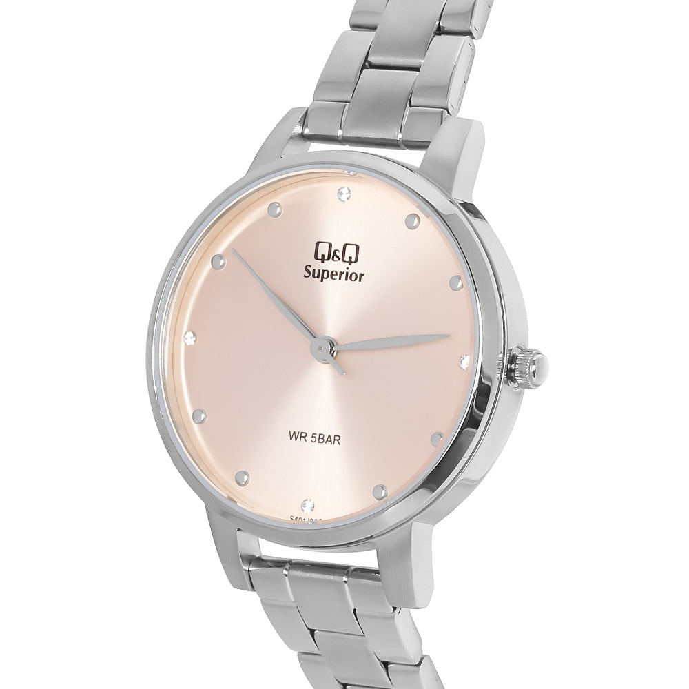 Reloj Q&Q S401J202Y Mujer - Análogo - Reloj Reloj Q&Q original | Compra en Relojchile Chile | Reloj Q&Q Chile | Reloj Reloj Chile - Reloj hombre chile - Reloj mujer chile - Reloj santiago - Reloj original chile - reloj elegante hombre - reloj casual mujer - reloj resistente al agua - reloj acero inoxidable - reloj deportivo hombre - tienda de relojes online chile