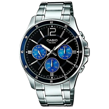 Reloj Casio MTP-1374D-2AV Hombre - Análogo - Reloj Reloj Casio original | Compra en Relojchile Chile | Reloj Casio Chile | Reloj Reloj Chile - Reloj hombre chile - Reloj mujer chile - Reloj santiago - Reloj original chile - reloj elegante hombre - reloj casual mujer - reloj resistente al agua - reloj acero inoxidable - reloj deportivo hombre - tienda de relojes online chile