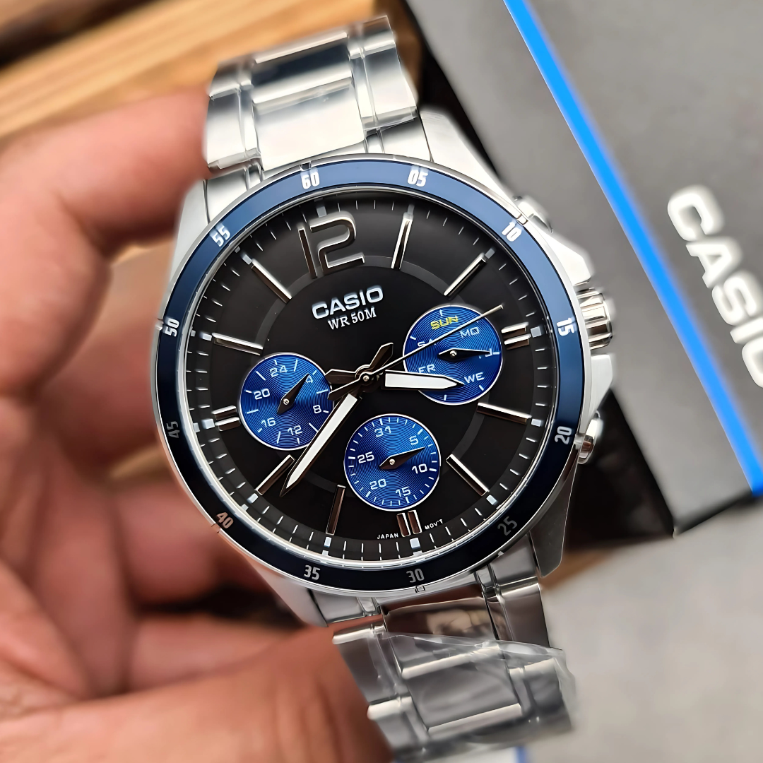 Reloj Casio MTP-1374D-2AV Hombre - Análogo - Reloj Reloj Casio original | Compra en Relojchile Chile | Reloj Casio Chile | Reloj Reloj Chile - Reloj hombre chile - Reloj mujer chile - Reloj santiago - Reloj original chile - reloj elegante hombre - reloj casual mujer - reloj resistente al agua - reloj acero inoxidable - reloj deportivo hombre - tienda de relojes online chile