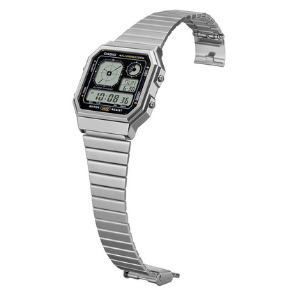 Reloj Casio A130WE-1A Unisex - Digital - Reloj Reloj Casio original | Compra en Relojchile Chile | Reloj Casio Chile | Reloj Reloj Chile - Reloj hombre chile - Reloj mujer chile - Reloj santiago - Reloj original chile - reloj elegante hombre - reloj casual mujer - reloj resistente al agua - reloj acero inoxidable - reloj deportivo hombre - tienda de relojes online chile