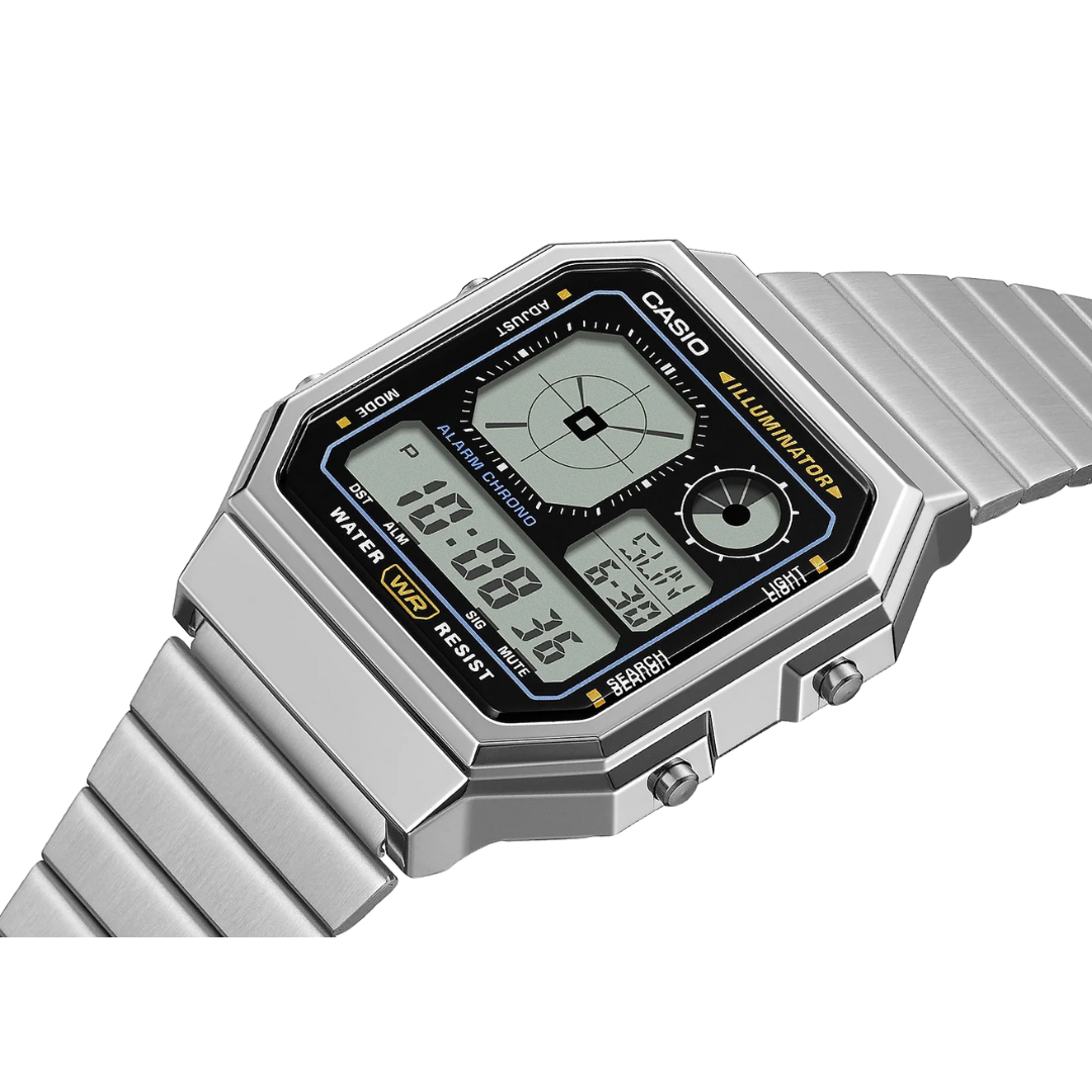 Reloj Casio A130WE-1A Unisex - Digital - Reloj Reloj Casio original | Compra en Relojchile Chile | Reloj Casio Chile | Reloj Reloj Chile - Reloj hombre chile - Reloj mujer chile - Reloj santiago - Reloj original chile - reloj elegante hombre - reloj casual mujer - reloj resistente al agua - reloj acero inoxidable - reloj deportivo hombre - tienda de relojes online chile