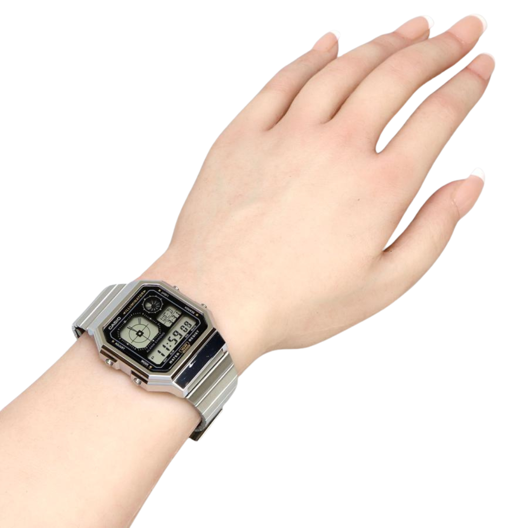 Reloj Casio A130WE-1A Unisex - Digital - Reloj Reloj Casio original | Compra en Relojchile Chile | Reloj Casio Chile | Reloj Reloj Chile - Reloj hombre chile - Reloj mujer chile - Reloj santiago - Reloj original chile - reloj elegante hombre - reloj casual mujer - reloj resistente al agua - reloj acero inoxidable - reloj deportivo hombre - tienda de relojes online chile