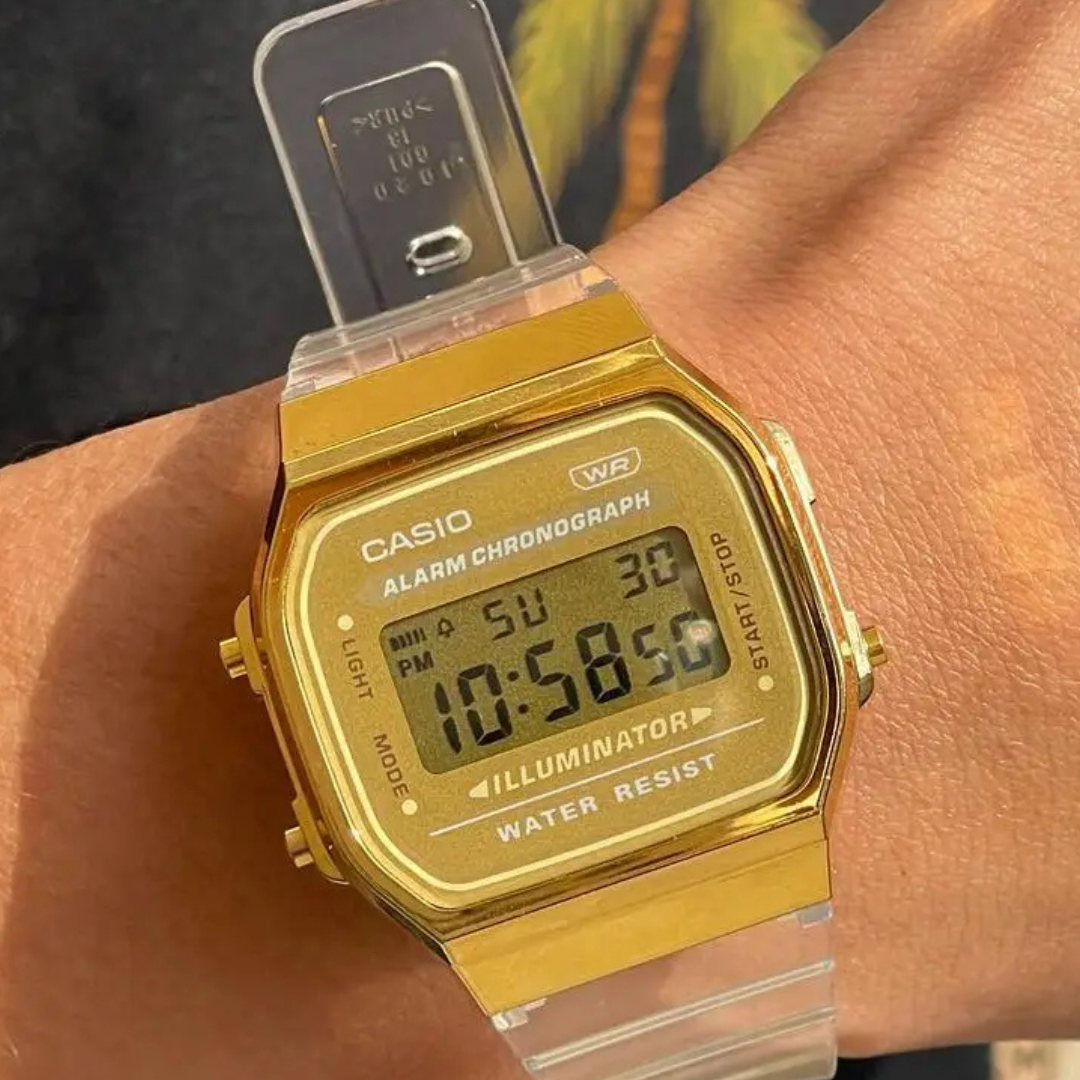 Reloj Casio A-168XESG-9A Unisex - Digital - Reloj Reloj Casio original | Compra en Relojchile Chile | Reloj Casio Chile | Reloj Reloj Chile - Reloj hombre chile - Reloj mujer chile - Reloj santiago - Reloj original chile - reloj elegante hombre - reloj casual mujer - reloj resistente al agua - reloj acero inoxidable - reloj deportivo hombre - tienda de relojes online chile