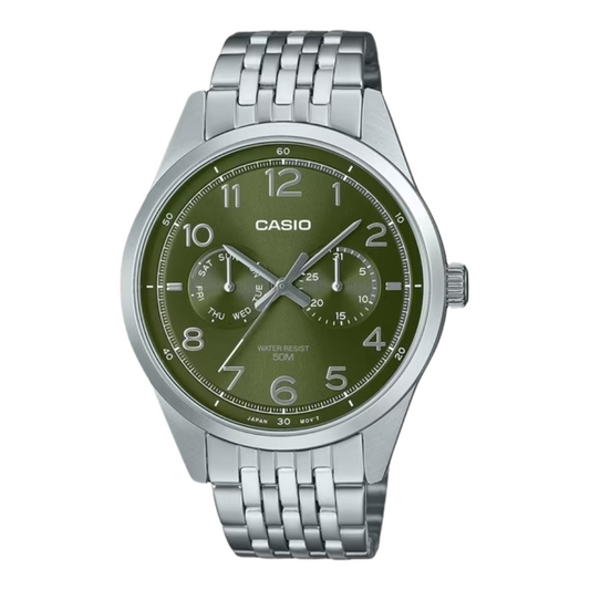 Reloj Casio MTP-E340D-3AV Hombre - Análogo - Reloj Reloj Casio original | Compra en Relojchile Chile | Reloj Casio Chile | Reloj Reloj Chile - Reloj hombre chile - Reloj mujer chile - Reloj santiago - Reloj original chile - reloj elegante hombre - reloj casual mujer - reloj resistente al agua - reloj acero inoxidable - reloj deportivo hombre - tienda de relojes online chile